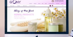 Hình ảnh website Spa Gony do Bigsouth Brand sáng tạo.